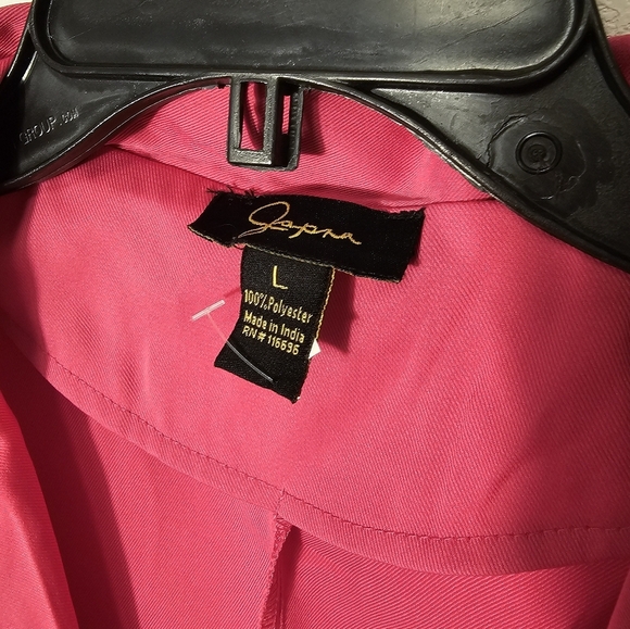 Japna Women's Pink Sleeveless Blazer *Only Blazer Size Large NWT - Picture 2 of 7